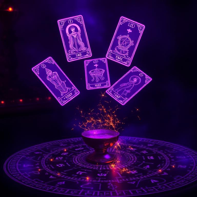Arte de Tarot y lectura de cartas